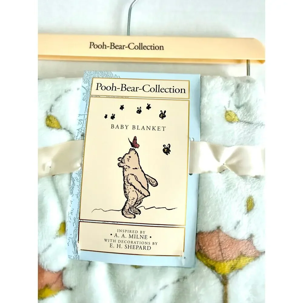 New Pooh Bear Collection Winnie The Pooh Leaves Fall Baby Blanket 30